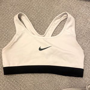 Nike White sports Bra